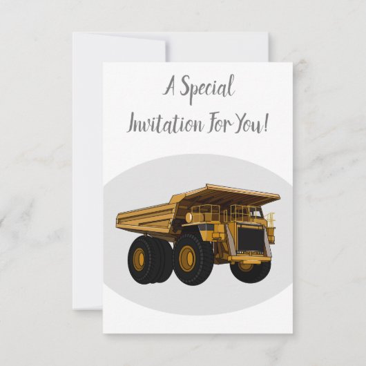 Afbeelding van de cartoon van de vrachtwagen kaart (Achterkant)