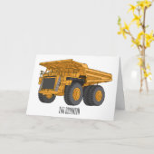 Afbeelding van de cartoon van de vrachtwagen kaart (Gele Bloem)