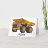 Afbeelding van de cartoon van de vrachtwagen kaart (Voorkant)