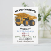 Afbeelding van de cartoon van de vrachtwagen kaart (Staand voorkant)