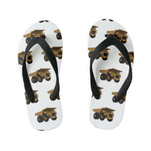 Afbeelding van de cartoon van de vrachtwagen kinder teenslippers