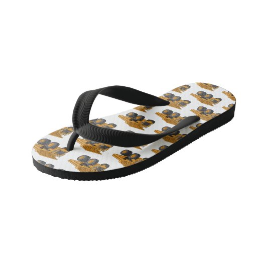 Afbeelding van de cartoon van de vrachtwagen kinder teenslippers (Schuin)