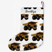 Afbeelding van de cartoon van de vrachtwagen kleine kerstsok (Achterkant)