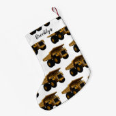 Afbeelding van de cartoon van de vrachtwagen kleine kerstsok (Achterkant (Hangend))