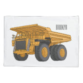 Afbeelding van de cartoon van de vrachtwagen kussensloop (Achterkant)