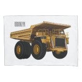 Afbeelding van de cartoon van de vrachtwagen kussensloop (Voorkant)