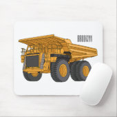 Afbeelding van de cartoon van de vrachtwagen muismat (Met muis)