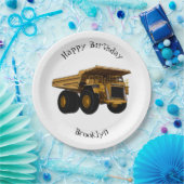 Afbeelding van de cartoon van de vrachtwagen papieren bordje (Feest)