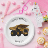 Afbeelding van de cartoon van de vrachtwagen papieren bordje (Feest)