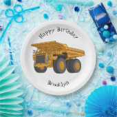 Afbeelding van de cartoon van de vrachtwagen papieren bordje (Feest)