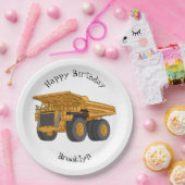 Afbeelding van de cartoon van de vrachtwagen papieren bordje (Feest)