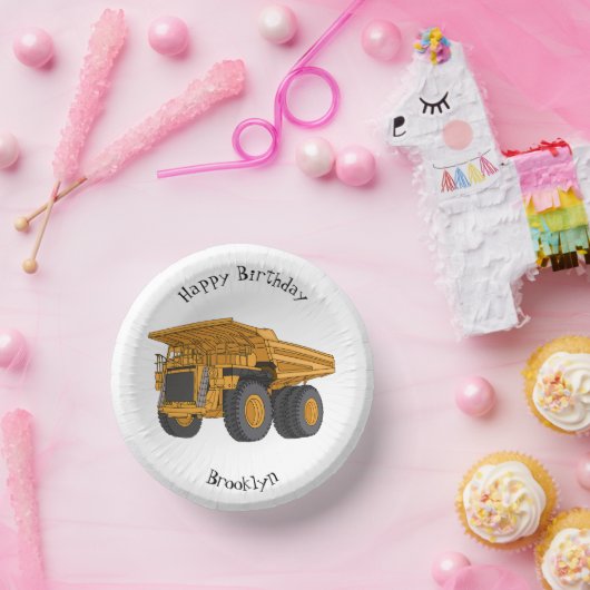 Afbeelding van de cartoon van de vrachtwagen papieren kommen (Feest)