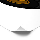 Afbeelding van de cartoon van de vrachtwagen perfect poster (Hoek)