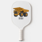 Afbeelding van de cartoon van de vrachtwagen pickleball paddle (Achterkant)