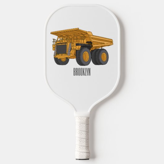 Afbeelding van de cartoon van de vrachtwagen pickleball paddle (Voorkant)