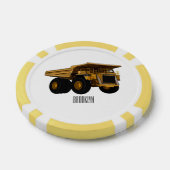 Afbeelding van de cartoon van de vrachtwagen poker chips (Enkel)