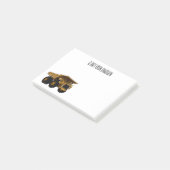 Afbeelding van de cartoon van de vrachtwagen post-it® notes (Schuin)