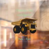 Afbeelding van de cartoon van de vrachtwagen raamsticker (Vel 2)