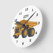 Afbeelding van de cartoon van de vrachtwagen ronde klok (Hoek)