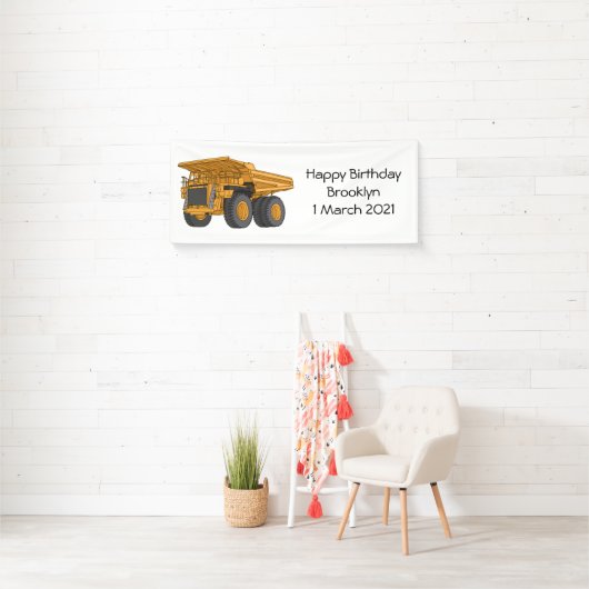 Afbeelding van de cartoon van de vrachtwagen spandoek (Insitu)