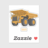 Afbeelding van de cartoon van de vrachtwagen sticker (Vel)