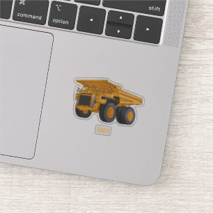 Afbeelding van de cartoon van de vrachtwagen sticker
