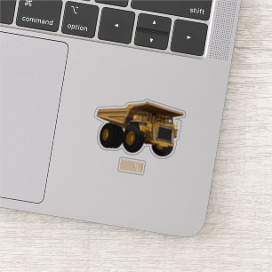 Afbeelding van de cartoon van de vrachtwagen sticker