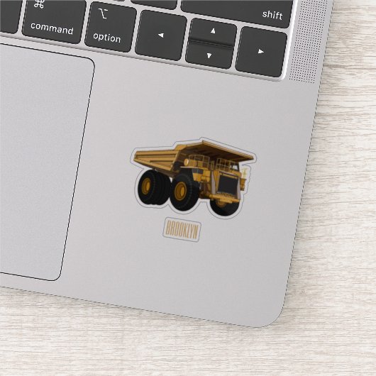 Afbeelding van de cartoon van de vrachtwagen sticker (Detail)