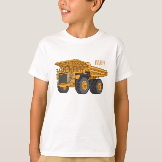 Afbeelding van de cartoon van de vrachtwagen t-shirt (Voorkant)