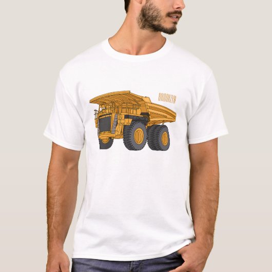 Afbeelding van de cartoon van de vrachtwagen t-shirt (Voorkant)