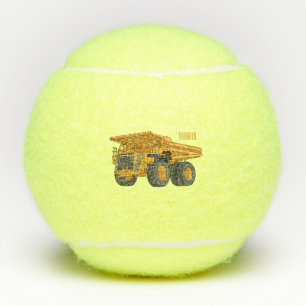 Afbeelding van de cartoon van de vrachtwagen tennisballen