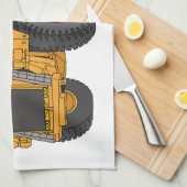 Afbeelding van de cartoon van de vrachtwagen theedoek (Quarter Fold)