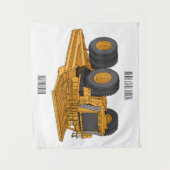 Afbeelding van de cartoon van de vrachtwagen wandkleed (Voorkant)