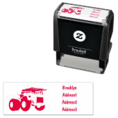 Afbeelding van de cartoon van de vrachtwagen  zelfinktende stempel (In situ)