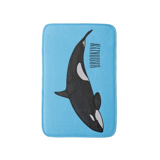 Afbeelding van de cartoon van de vulwalvis badmat (Voorkant Verticaal)