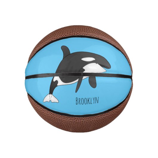 Afbeelding van de cartoon van de vulwalvis basketbal (Voorkant)