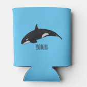 Afbeelding van de cartoon van de vulwalvis blikjeskoeler (Achterkant)