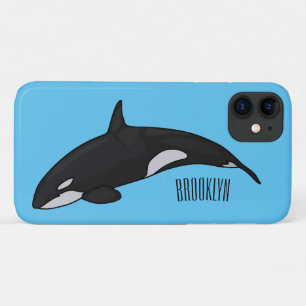 Afbeelding van de cartoon van de vulwalvis Case-Mate iPhone case