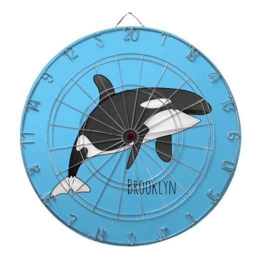 Afbeelding van de cartoon van de vulwalvis dartbord (Voorkant)