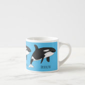 Afbeelding van de cartoon van de vulwalvis espresso kop (Rechts)