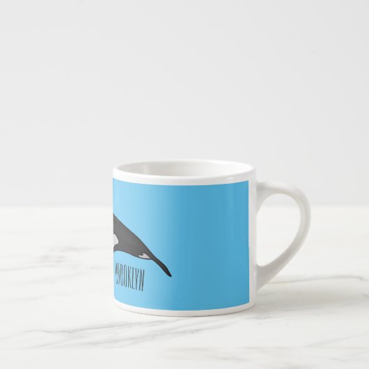 Afbeelding van de cartoon van de vulwalvis espresso kop (Rechts)