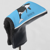 Afbeelding van de cartoon van de vulwalvis golfheadcover (3/4 voorkant)