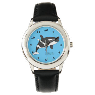 Afbeelding van de cartoon van de vulwalvis horloge
