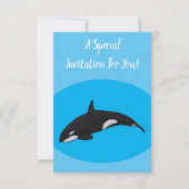 Afbeelding van de cartoon van de vulwalvis kaart (Achterkant)