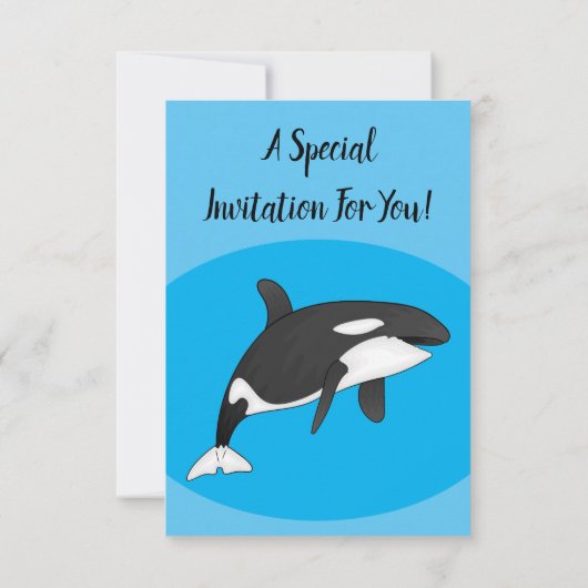 Afbeelding van de cartoon van de vulwalvis kaart (Achterkant)