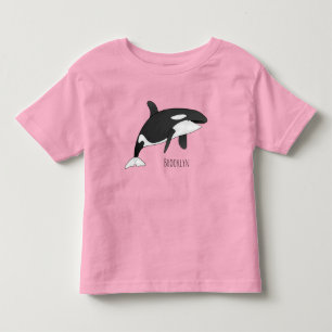 Afbeelding van de cartoon van de vulwalvis kinder shirts