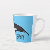 Afbeelding van de cartoon van de vulwalvis latte mok (Rechts)