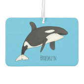 Afbeelding van de cartoon van de vulwalvis luchtverfrisser (Achterkant)