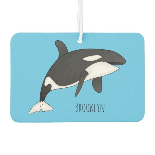 Afbeelding van de cartoon van de vulwalvis luchtverfrisser (Achterkant)