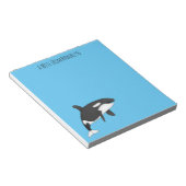 Afbeelding van de cartoon van de vulwalvis notitieblok (Schuin)